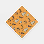 Erdnüsse | Spooky Crew Halloween Muster Serviette (Ecke)