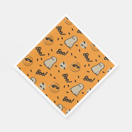 Erdnüsse | Spooky Crew Halloween Muster Serviette (Ecke)