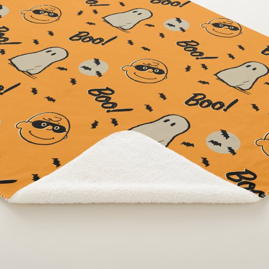 Erdnüsse | Spooky Crew Halloween Muster Sherpadecke (3/4)