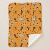 Erdnüsse | Spooky Crew Halloween Muster Sherpadecke (Vorderseite)