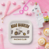 Erdnüsse | Straßenkämpfer für Snoopy und Holz Pappteller (Party)