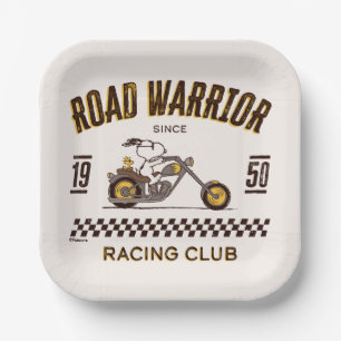 Erdnüsse Straßenkämpfer für Snoopy und Holz Pappteller