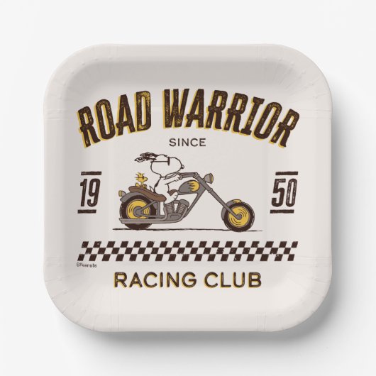 Erdnüsse | Straßenkämpfer für Snoopy und Holz Pappteller (Vorderseite)