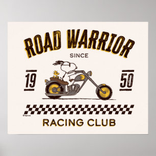 Erdnüsse   Straßenkämpfer für Snoopy und Holz Poster