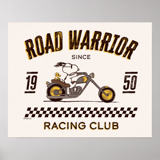 Erdnüsse | Straßenkämpfer für Snoopy und Holz Poster (Vorne)