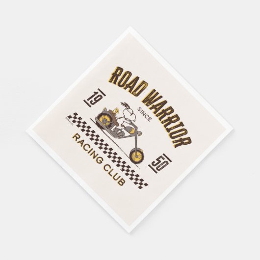 Erdnüsse | Straßenkämpfer für Snoopy und Holz Serviette (Ecke)