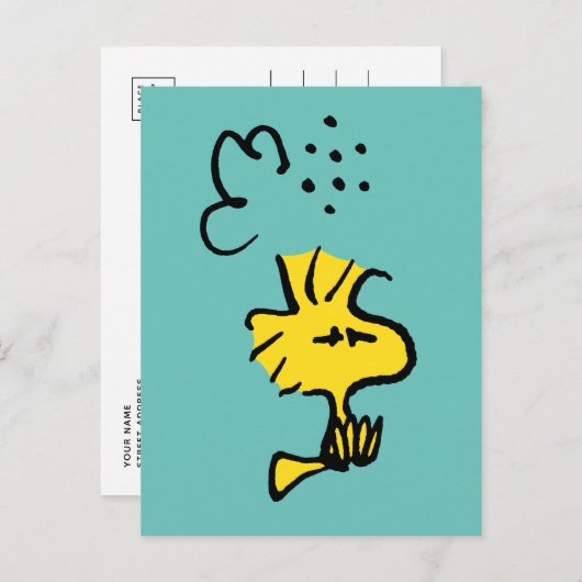 Erdnüsse | Stunierter Wald Postkarte (Vorne/Hinten)