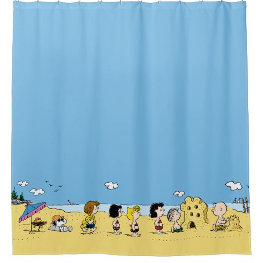 Erdnüsse | Tag am Strand Duschvorhang (Vorderseite)