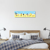 Erdnüsse | Tag am Strand Leinwanddruck (Insitu (Schlafzimmer))