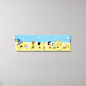 Erdnüsse | Tag am Strand Leinwanddruck (Vorderseite)