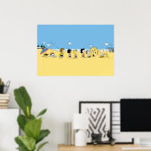 Erdnüsse | Tag am Strand Poster (Heimbüro)