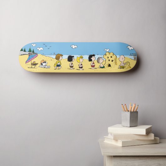 Erdnüsse | Tag am Strand Skateboard (Wandkunst (Horz))