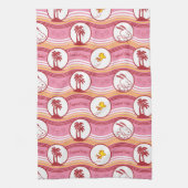 Erdnüsse | Tropische Süsse aus Snoopy und Holz Geschirrtuch (Vertikal)