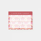 Erdnüsse | Tropische Süsse aus Snoopy und Holz Post-it Klebezettel (Vorderseite)