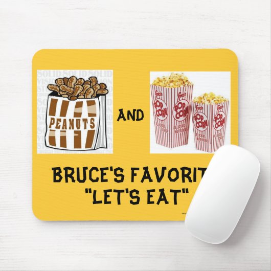ERDNÜSSE U. POPCORN-AUFLAGE MOUSEPAD (Mit Mouse)