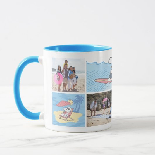 Erdnüsse | Urlaub am Strand | FotoCollage Tasse (Links)