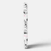 Erdnüsse | Valentine Herz Liebe Muster Case-Mate iPhone Hülle (Rückseite / Links)