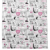 Erdnüsse | Valentine Herz Liebe Muster Duschvorhang (Vorderseite)