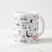 Erdnüsse | Valentine Herz Liebe Muster Jumbo-Tasse (Vorderseite Rechts)