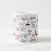 Erdnüsse | Valentine Herz Liebe Muster Jumbo-Tasse (Vorderseite)
