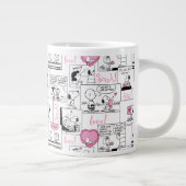 Erdnüsse | Valentine Herz Liebe Muster Jumbo-Tasse (Rechts)