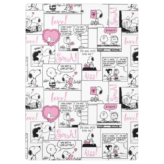 Erdnüsse | Valentine Herz Liebe Muster Klemmbrett (Rückseite)