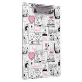 Erdnüsse | Valentine Herz Liebe Muster Klemmbrett (Rechts)