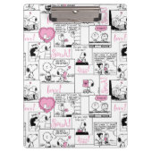 Erdnüsse | Valentine Herz Liebe Muster Klemmbrett (Vorderseite)