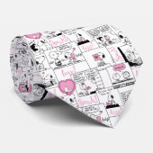 Erdnüsse | Valentine Herz Liebe Muster Krawatte (Gerollt)