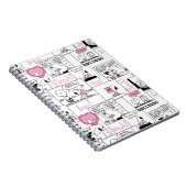 Erdnüsse | Valentine Herz Liebe Muster Notizblock (Rechte Seite)