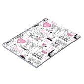 Erdnüsse | Valentine Herz Liebe Muster Notizblock (Linke Seite)