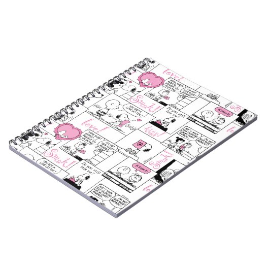 Erdnüsse | Valentine Herz Liebe Muster Notizblock (Linke Seite)