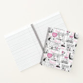 Erdnüsse | Valentine Herz Liebe Muster Notizblock (Innenseite)