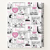 Erdnüsse | Valentine Herz Liebe Muster Notizblock (Rückseite)