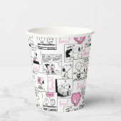 Erdnüsse | Valentine Herz Liebe Muster Pappbecher (Vorderseite)