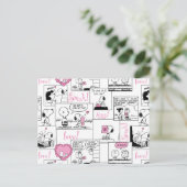 Erdnüsse | Valentine Herz Liebe Muster Postkarte (Stehend Vorderseite)