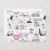 Erdnüsse | Valentine Herz Liebe Muster Postkarte (Vorne/Hinten)