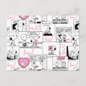 Erdnüsse | Valentine Herz Liebe Muster Postkarte (Vorderseite)