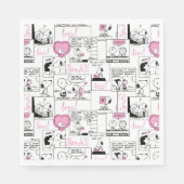 Erdnüsse | Valentine Herz Liebe Muster Serviette (Vorderseite)