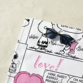 Erdnüsse | Valentine Herz Liebe Muster Strandtuch (Beispiel)