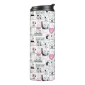 Erdnüsse | Valentine Herz Liebe Muster Thermosbecher (Nach links gedreht)