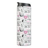 Erdnüsse | Valentine Herz Liebe Muster Thermosbecher (Nach rechts gedreht)