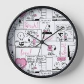 Erdnüsse | Valentine Herz Liebe Muster Uhr (Vorderseite)