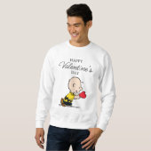 Erdnüsse | Valentinstag Charlie Brown Red Heart Sweatshirt (Vorne ganz)