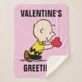 Erdnüsse | Valentinstag Charlie Brown Sherpadecke (Vorderseite)