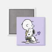 Erdnüsse | Valentinstag | Charlie Brown & Snoopy Magnet (Vorderseite/Rückseite)