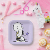 Erdnüsse | Valentinstag | Charlie Brown & Snoopy Pappteller (Party)