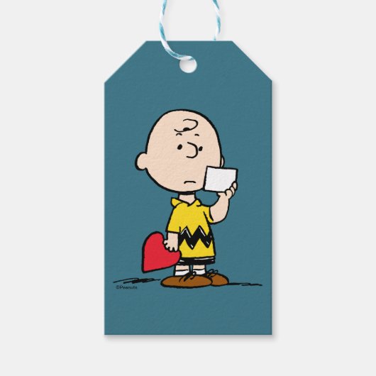 Erdnüsse | Valentinstag Charlie Brown Valentine Geschenkanhänger (Vorderseite)