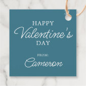 Erdnüsse | Valentinstag Charlie Brown Valentine Geschenkanhänger (Rückseite)