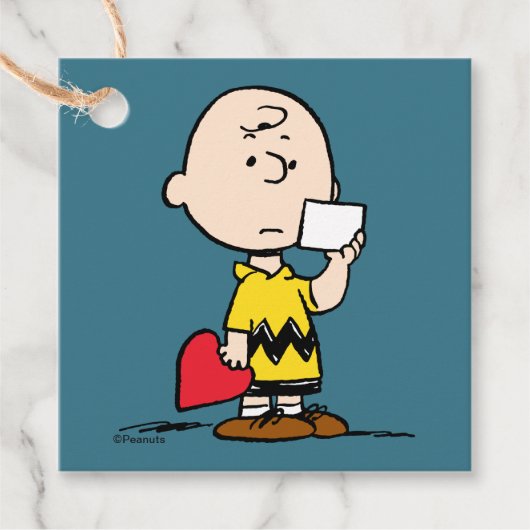 Erdnüsse | Valentinstag Charlie Brown Valentine Geschenkanhänger (Vorderseite)
